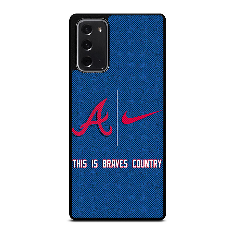 ATLANTA BRAVES NIKE MLB BASEBALL Samsung Galaxy Note 20 Case Cover