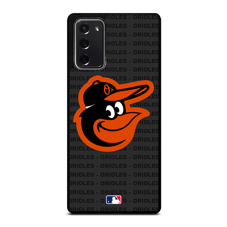 BALTIMORE ORIOLES BASEBALL BLACK Samsung Galaxy Note 20 Case Cover