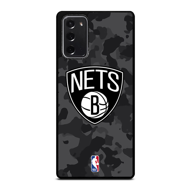BROOKLYN NETS BLACK CAMO Samsung Galaxy Note 20 Case Cover