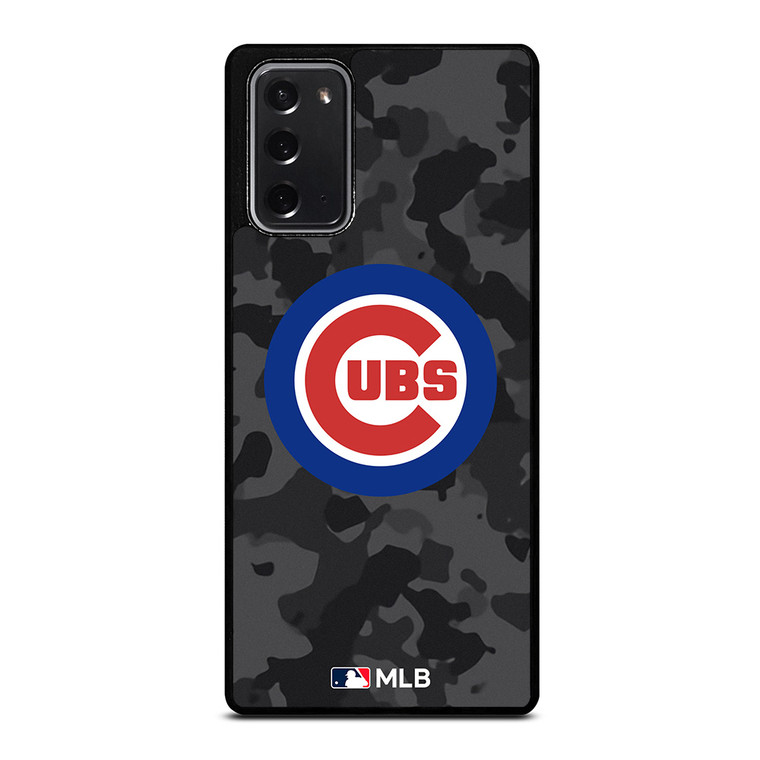 CHICAGO CUBS BASEBALL BLACK CAMO Samsung Galaxy Note 20 Case Cover