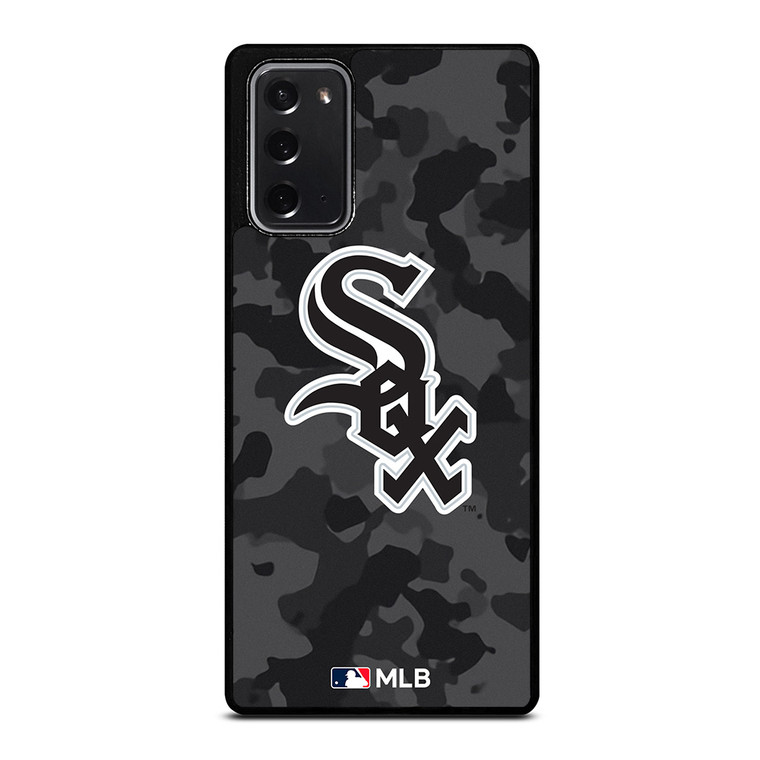 CHICAGO WHITE SOX BASEBALL BLACK CAMO Samsung Galaxy Note 20 Case Cover