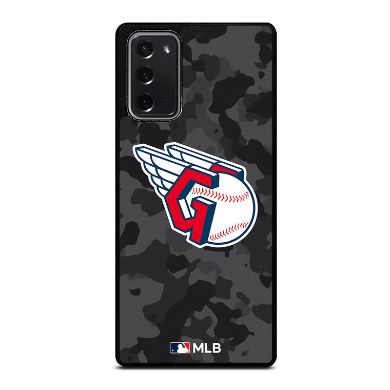 CLEVELAND GUARDIANS BASEBALL BLACK CAMO Samsung Galaxy Note 20 Case Cover