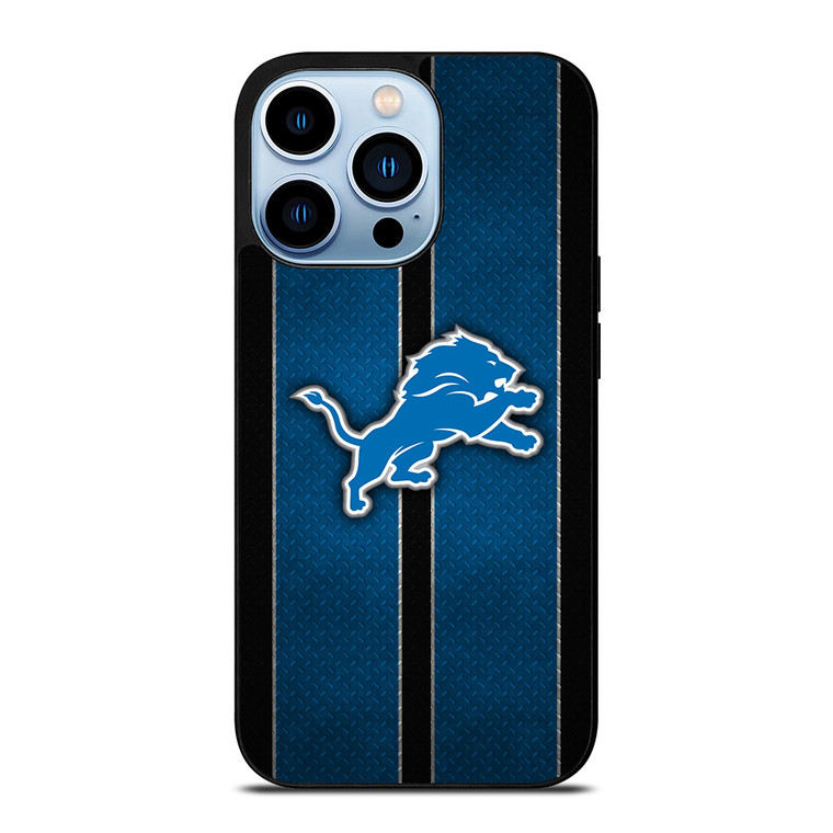 DETROIT LIONS NFL METAL STRIPE iPhone 13 Pro Max Case Cover