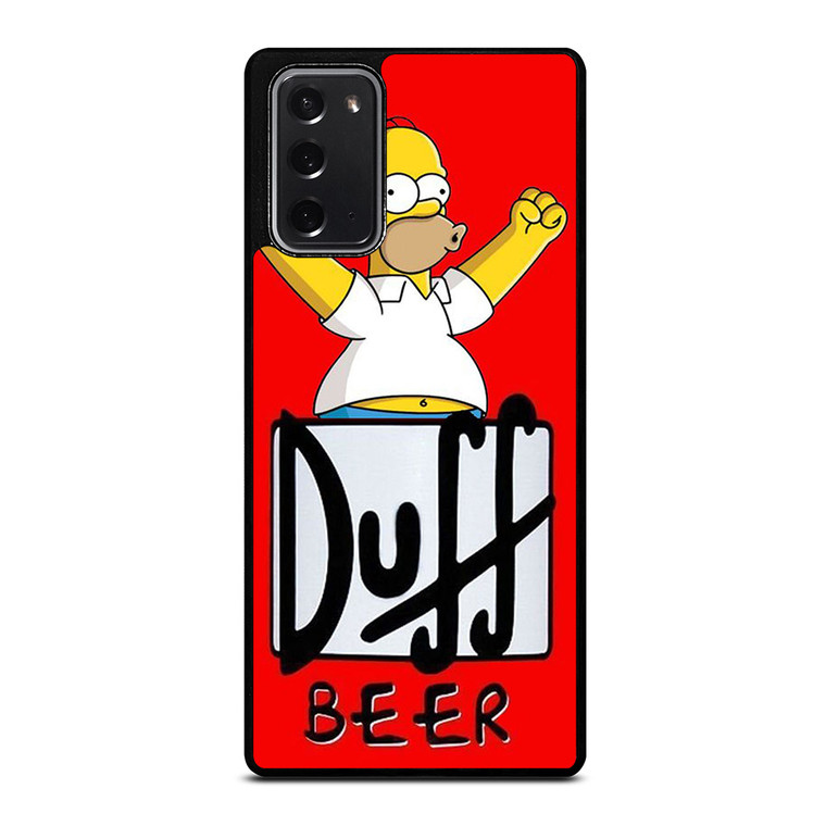 DUFF BEER THE SIMPSONS CARTOON 4 Samsung Galaxy Note 20 Case Cover