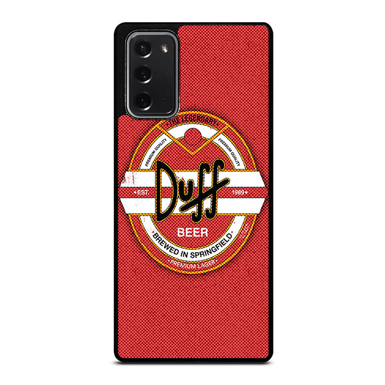 DUFF BEER THE SIMPSONS LOGO 2 Samsung Galaxy Note 20 Case Cover