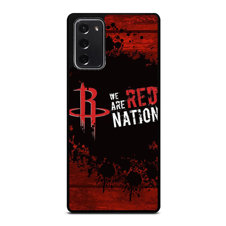 HOUSTON ROCKETS NBA WE ARE RED NATION Samsung Galaxy Note 20 Case Cover