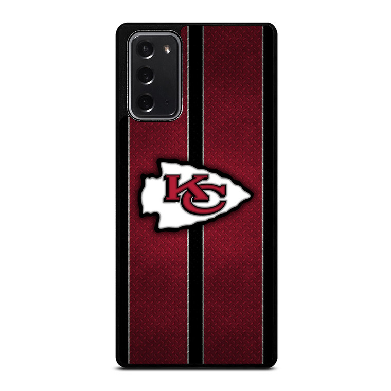 KANSAS CITY CHIEFS NFL METAL STRIPE Samsung Galaxy Note 20 Case Cover