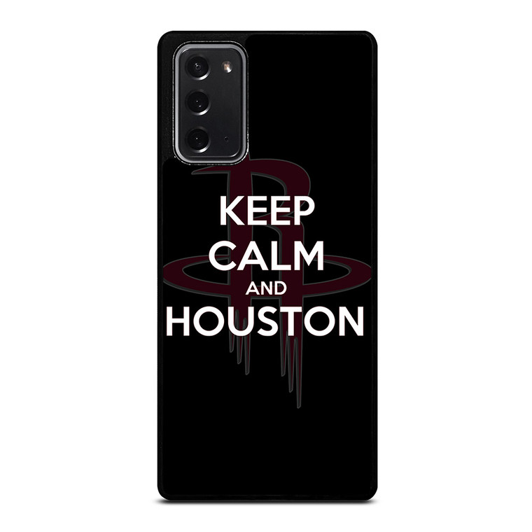 KEEP CALM AND GO HOUSTON ROCKETS Samsung Galaxy Note 20 Case Cover