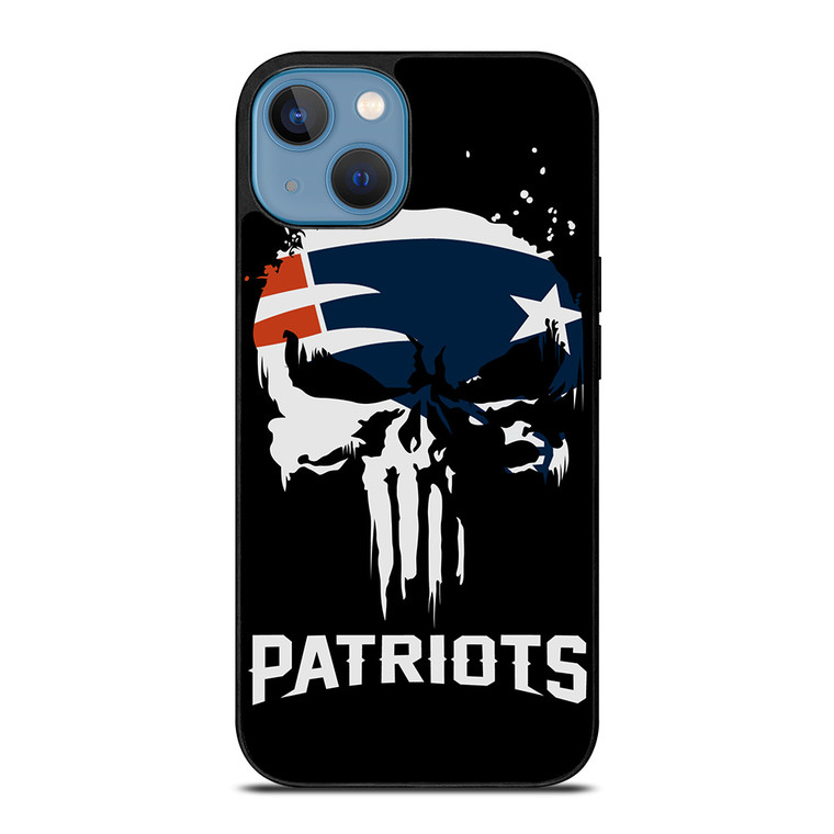 THE PUNISHER X NEW ENGLAND PATRIOTS NFL FOOTBALL iPhone 13 Case Cover