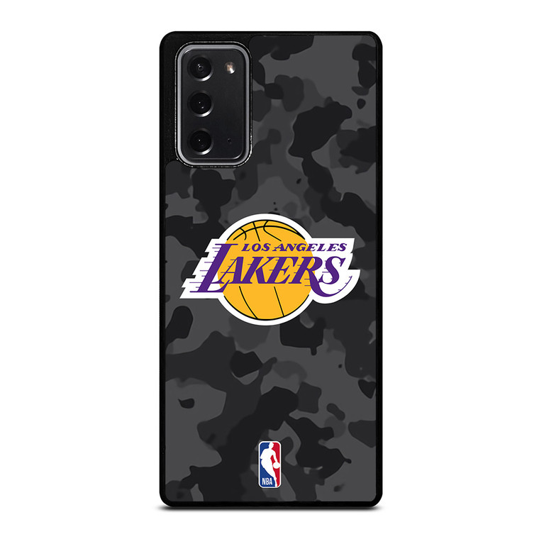 LOS ANGELES LAKERS BLACK CAMO Samsung Galaxy Note 20 Case Cover