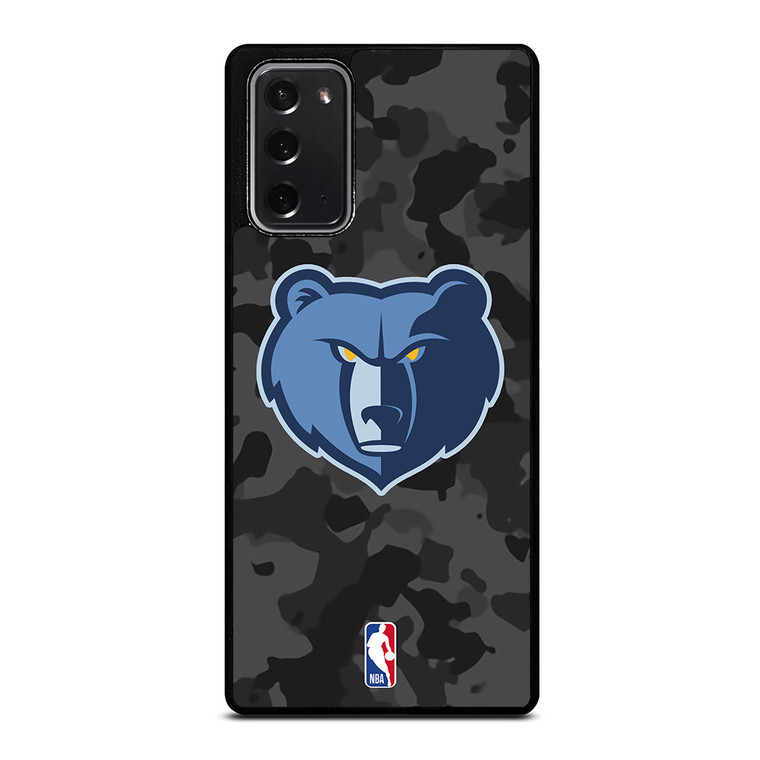 MEMPHIS GRIZZLIES BLACK CAMO Samsung Galaxy Note 20 Case Cover