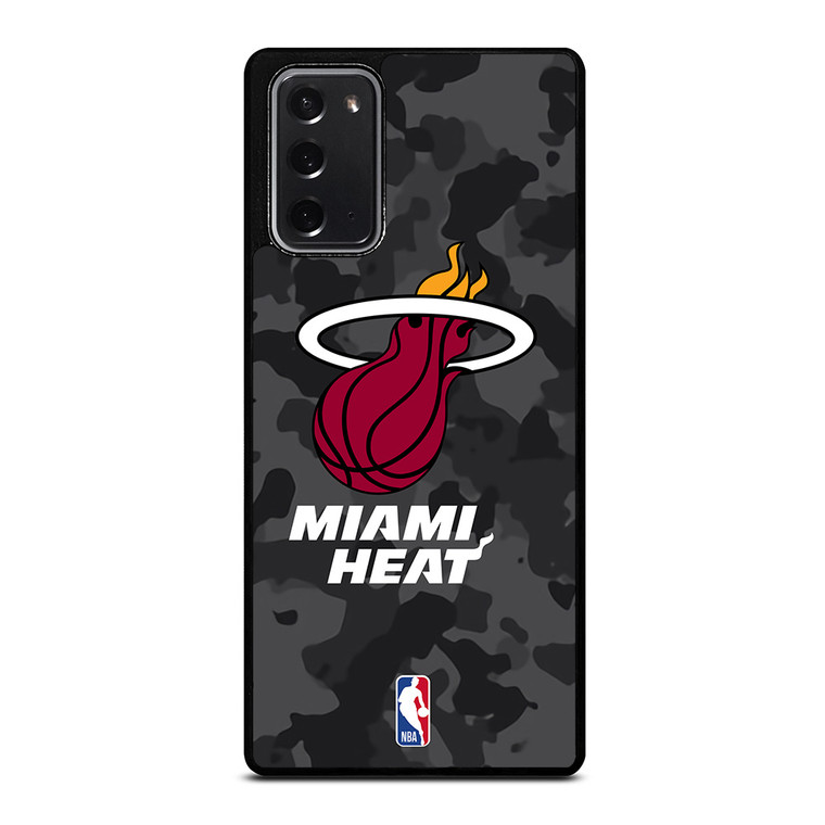 MIAMI HEAT BLACK CAMO Samsung Galaxy Note 20 Case Cover
