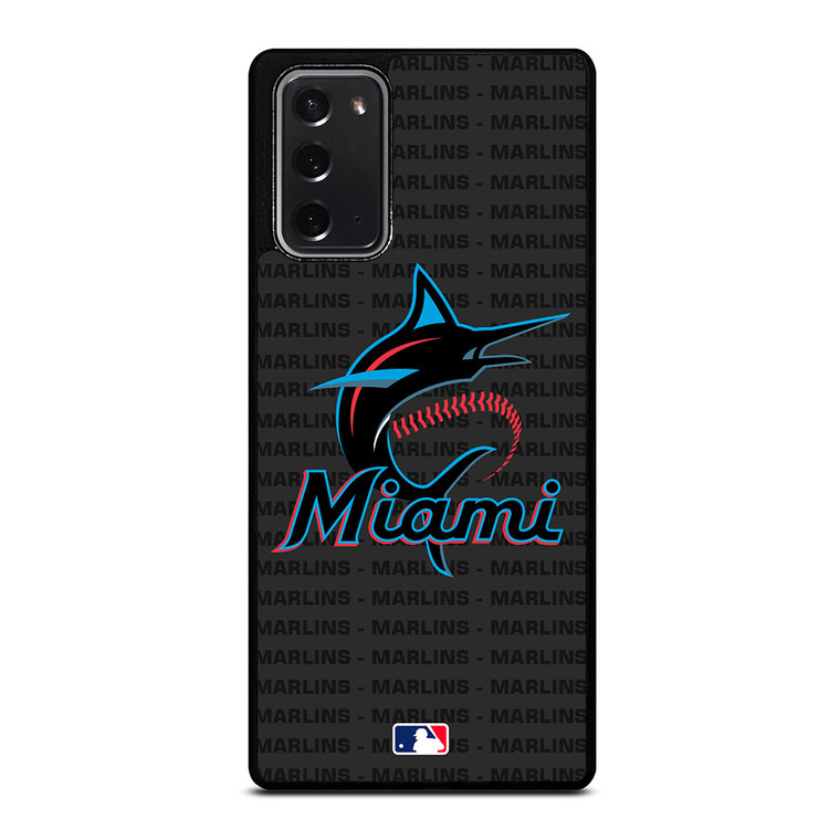 MIAMI MARLINS BASEBALL BLACK Samsung Galaxy Note 20 Case Cover