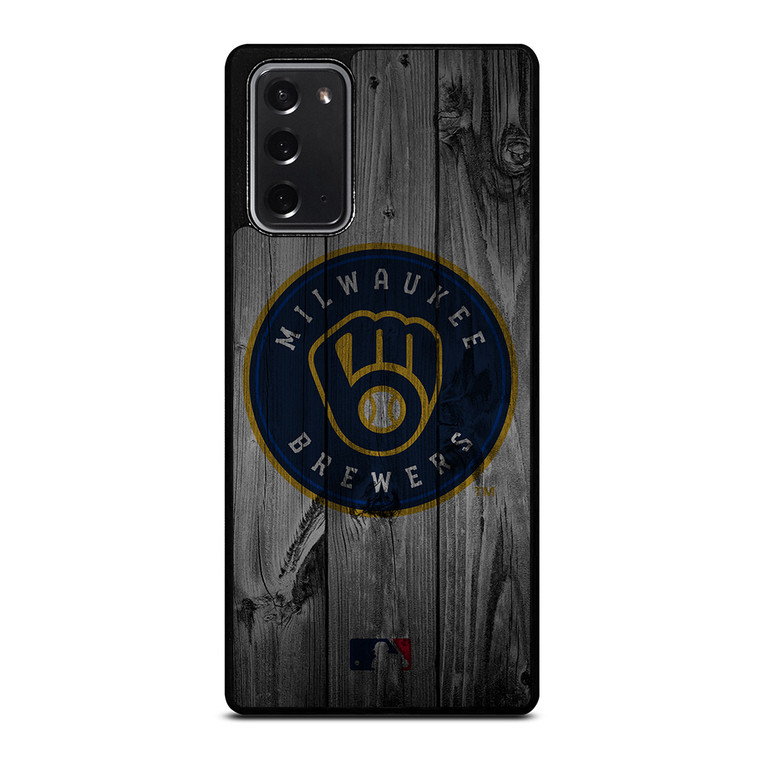 MILWAUKEE BREWERS BASEBALL MLB WOOD LOGO Samsung Galaxy Note 20 Case Cover