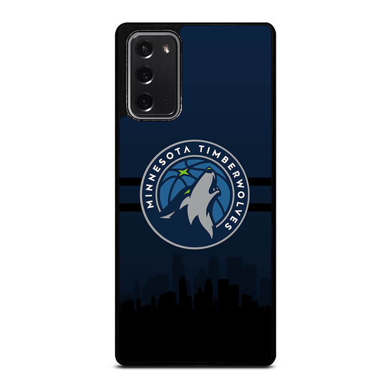 MINNESOTA TIMBERWOLVES NBA SKYLINE Samsung Galaxy Note 20 Case Cover