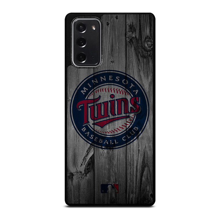 MINNESOTA TWINS BASEBALL MLB WOOD LOGO Samsung Galaxy Note 20 Case Cover