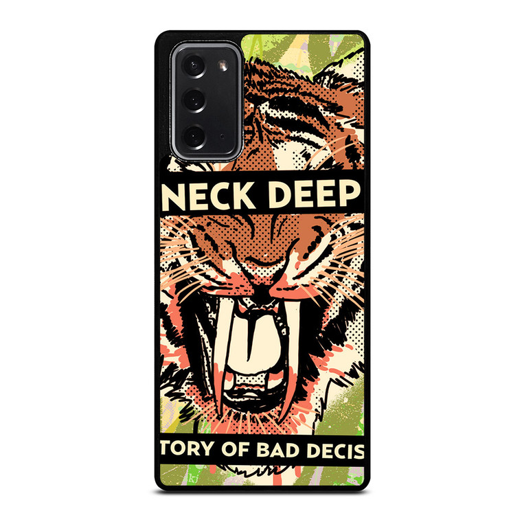 NECK DEEP A HISTORY OF A BAD DECISIONS Samsung Galaxy Note 20 Case Cover