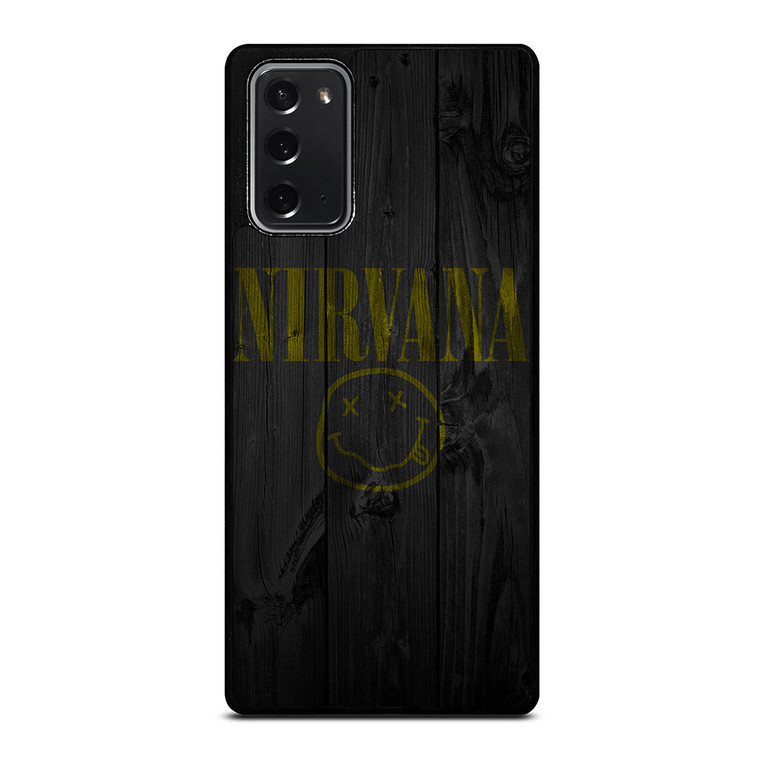NIRVANA ROCK BAND WOODEN LOGO Samsung Galaxy Note 20 Case Cover