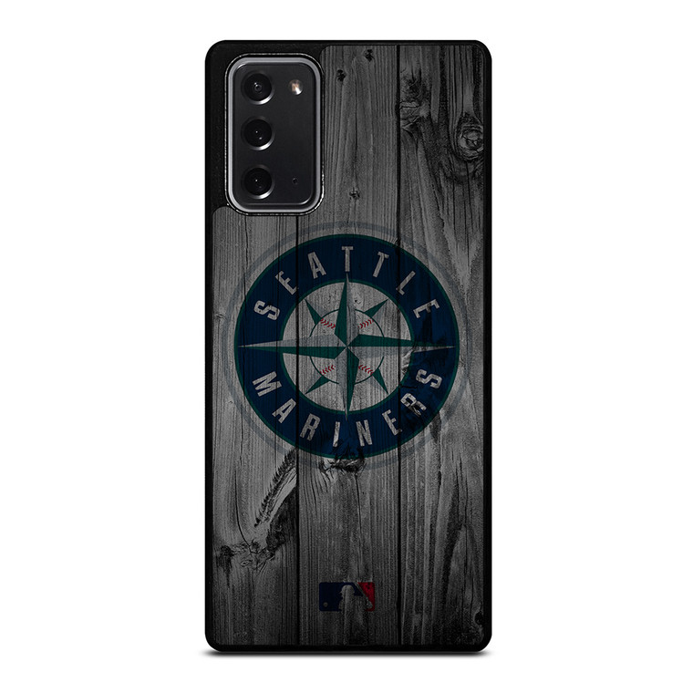 SEATTLE MARINERS BASEBALL MLB WOOD LOGO Samsung Galaxy Note 20 Case Cover