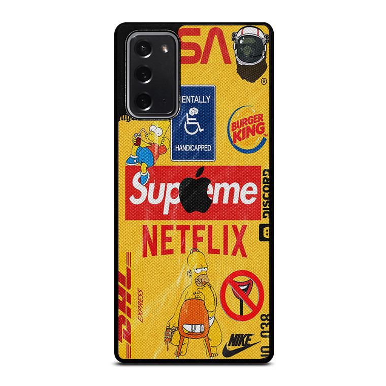 SUPREME NETFLIX COLLAGE Samsung Galaxy Note 20 Case Cover