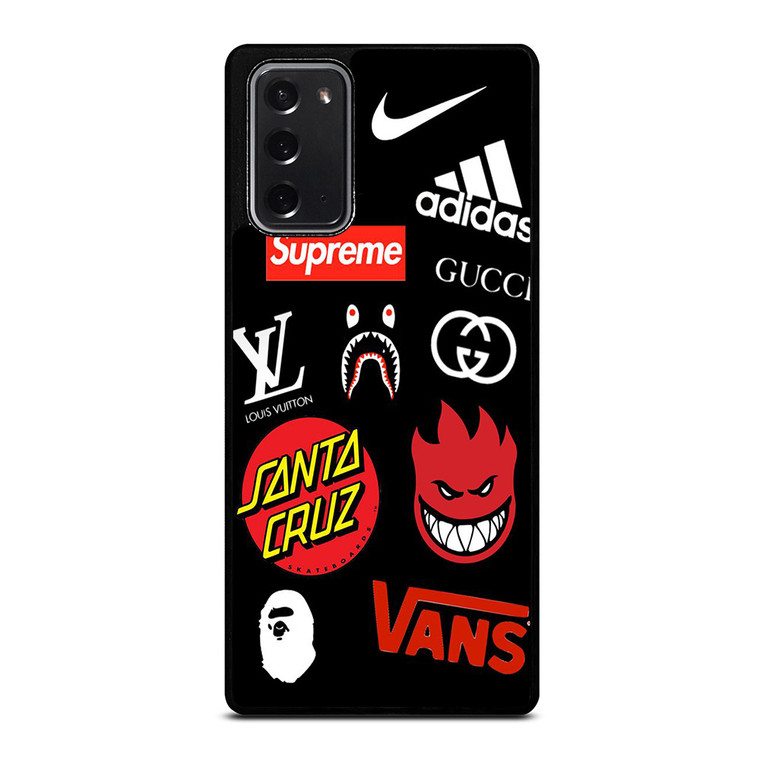SUPREME NIKE ADIDAS SKATEBOARD Samsung Galaxy Note 20 Case Cover SUPREME NIKE ADIDAS SKATEBOARD Samsung Galaxy Note 20 Case Cover