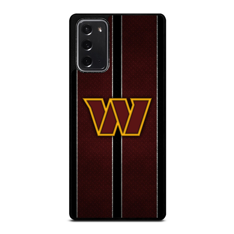 WASHINGTON COMMANDERS NFL METAL STRIPE Samsung Galaxy Note 20 Case Cover