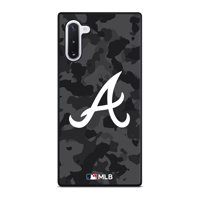 ATLANTA BRAVES BASEBALL BLACK CAMO Samsung Galaxy Note 10 Case Cover