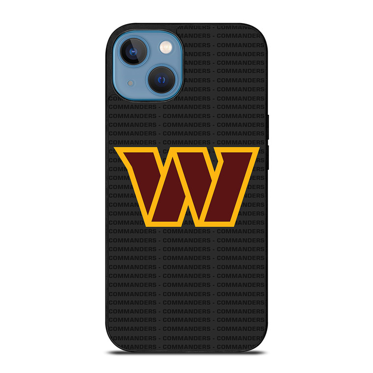 WASHINGTON COMMANDERS FOOTBALL TEXT iPhone 13 Case Cover
