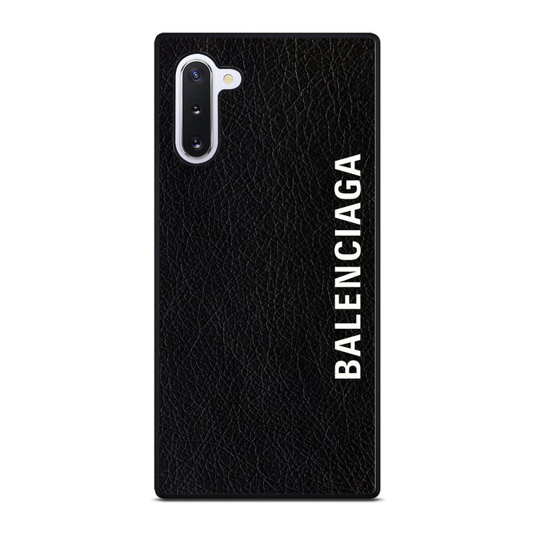BALENCIAGA LEATHER BLACK Samsung Galaxy Note 10 Case Cover
