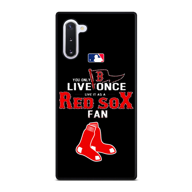BOSTON RED SOX MLB BASEBALL FANS Samsung Galaxy Note 10 Case Cover