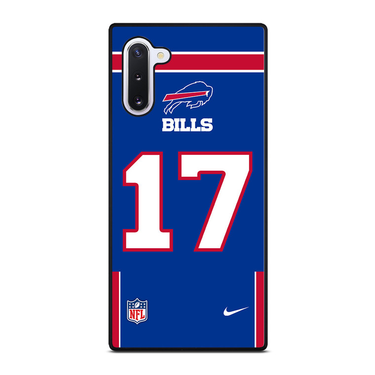 BUFFALO BILLS JOSH ALLEN 17 NFL NIKE Samsung Galaxy Note 10 Case Cover
