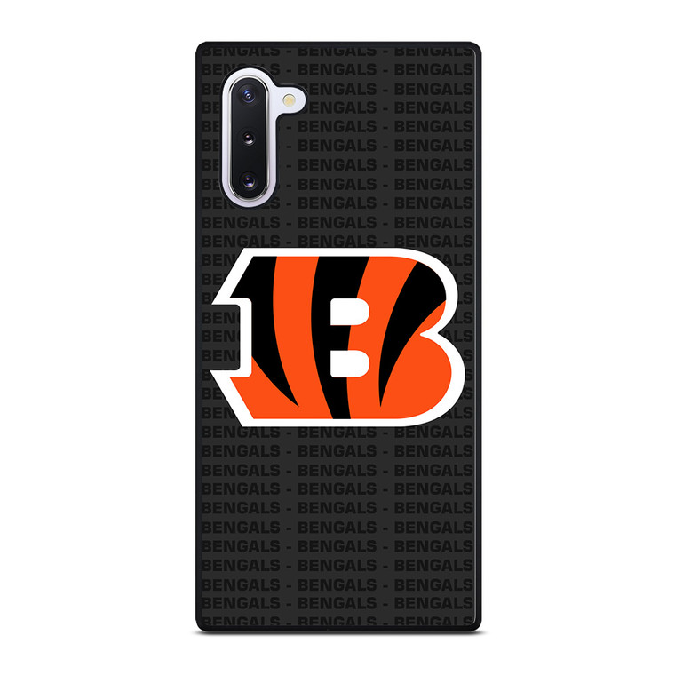 CINCINNATI BENGALS FOOTBALL TEXT Samsung Galaxy Note 10 Case Cover