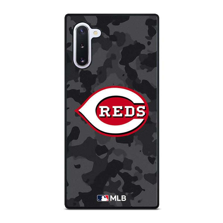 CINCINNATI REDS BASEBALL BLACK CAMO Samsung Galaxy Note 10 Case Cover