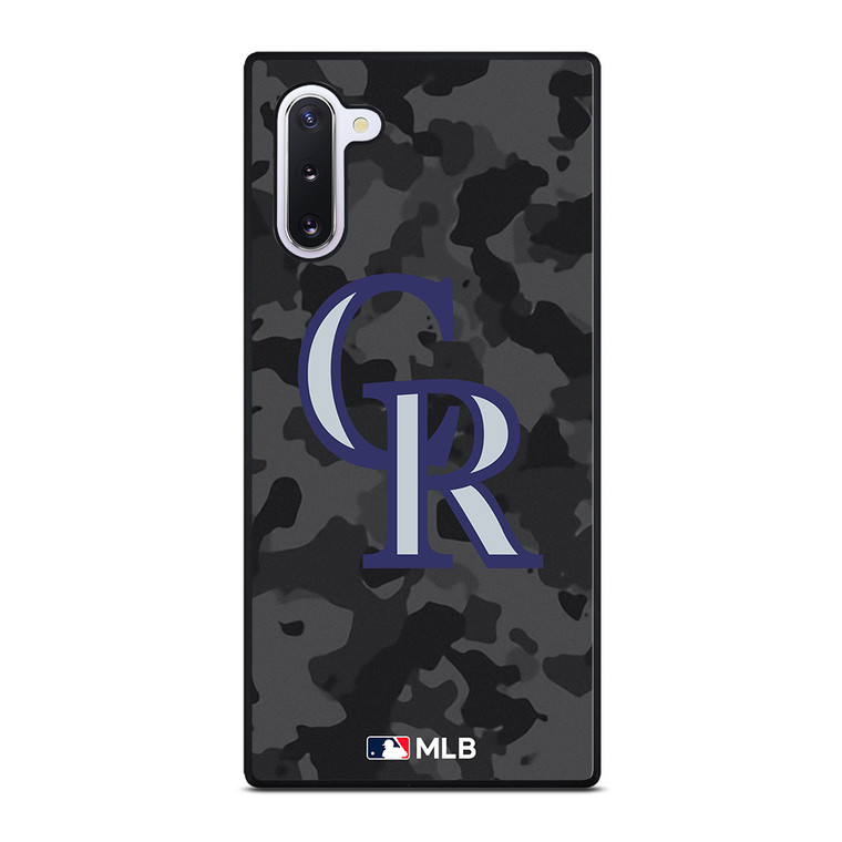 COLORADO ROCKIES BASEBALL BLACK CAMO Samsung Galaxy Note 10 Case Cover