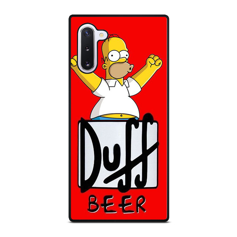 DUFF BEER THE SIMPSONS CARTOON 4 Samsung Galaxy Note 10 Case Cover