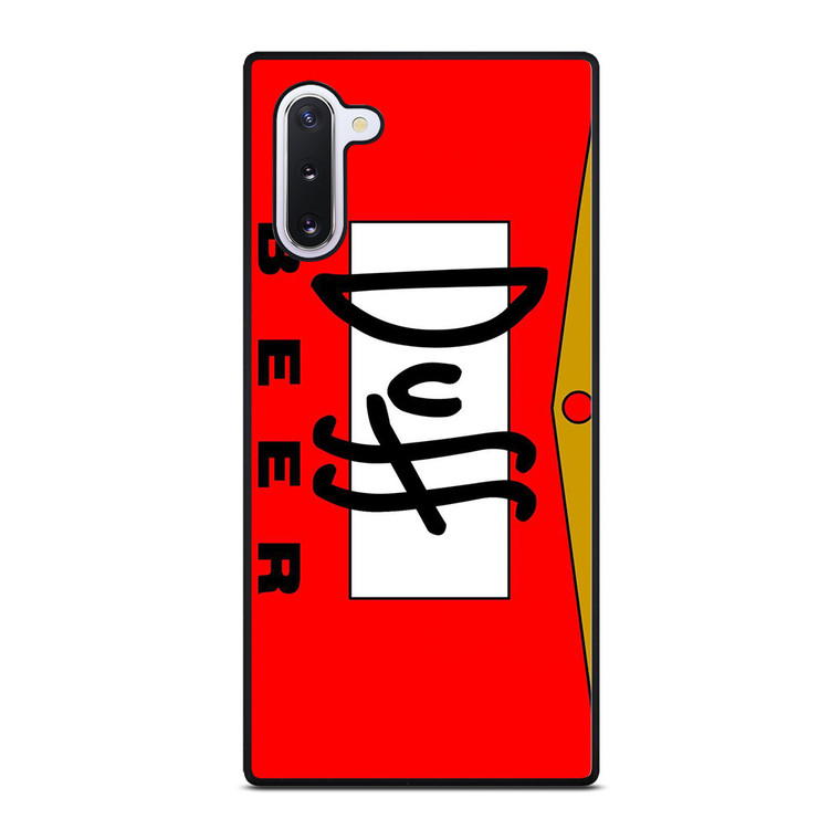 DUFF BEER THE SIMPSONS CARTOON Samsung Galaxy Note 10 Case Cover
