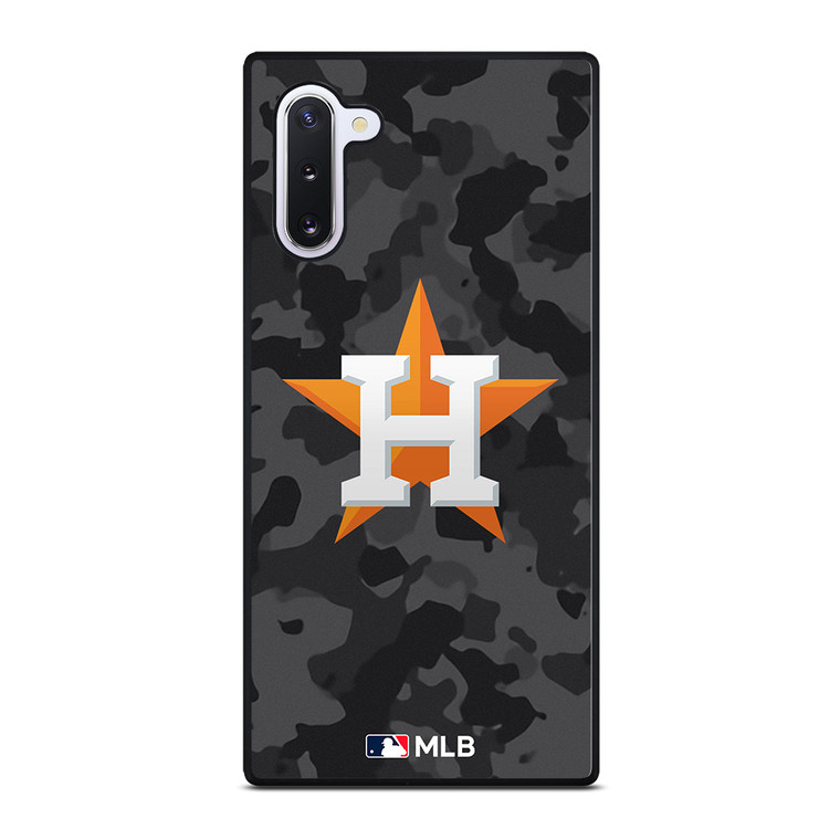 HOUSTON ASTROS BASEBALL BLACK CAMO Samsung Galaxy Note 10 Case Cover