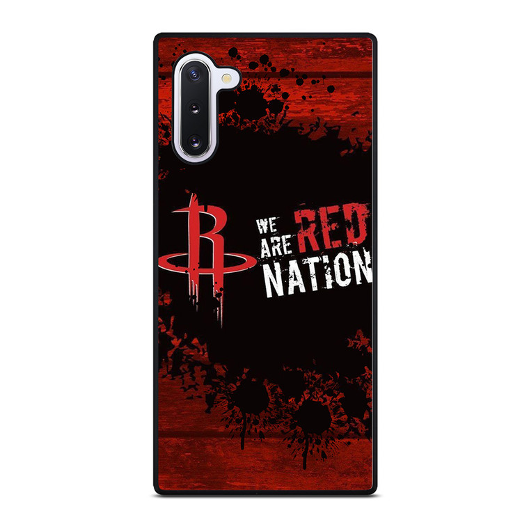 HOUSTON ROCKETS NBA WE ARE RED NATION Samsung Galaxy Note 10 Case Cover