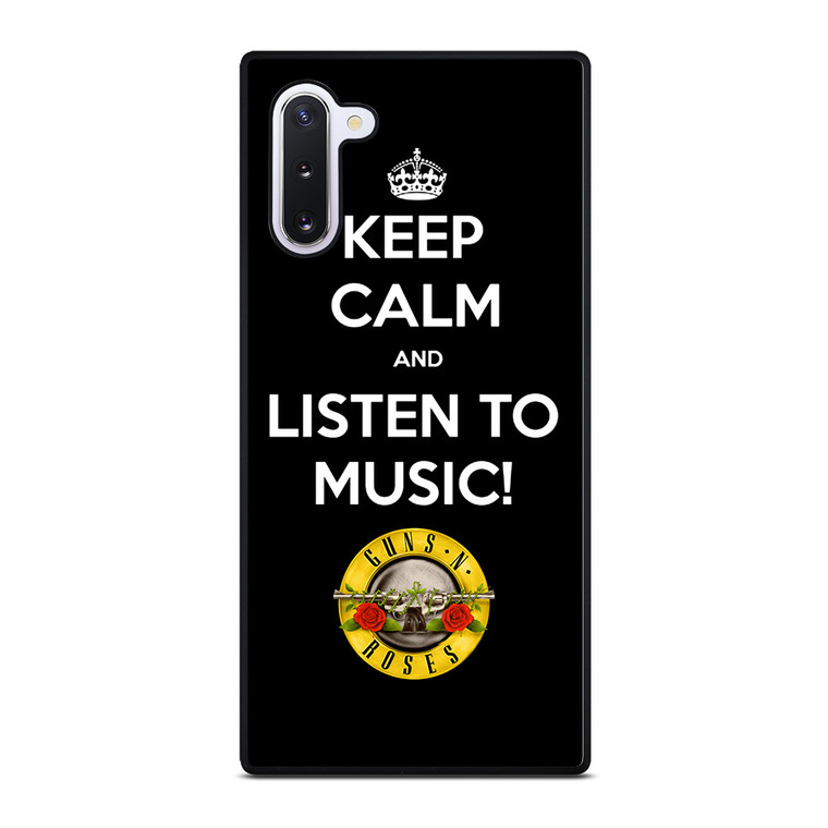 KEEP CALM AND LISTEN GUNS N ROSES Samsung Galaxy Note 10 Case Cover