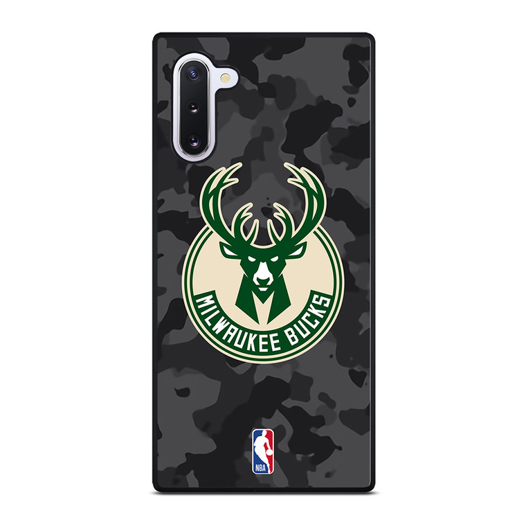 MILWAUKEE BUCKS BLACK CAMO Samsung Galaxy Note 10 Case Cover