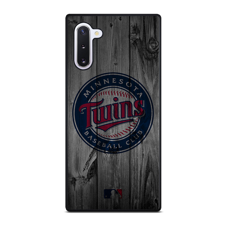 MINNESOTA TWINS BASEBALL MLB WOOD LOGO Samsung Galaxy Note 10 Case Cover
