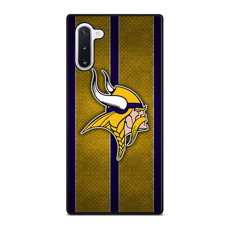 MINNESOTA VIKINGS NFL METAL STRIPE Samsung Galaxy Note 10 Case Cover
