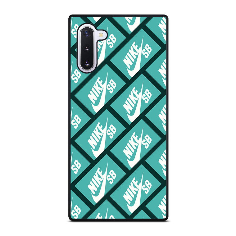 NIKE SB SKATEBOARD BOX PATTERN TURQUOISE Samsung Galaxy Note 10 Case Cover