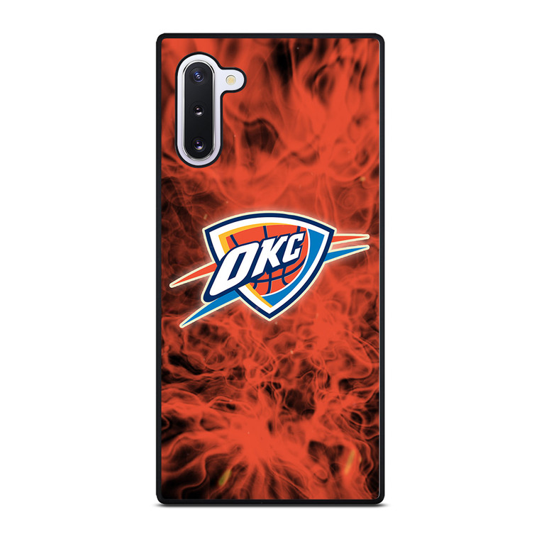 OKLAHOMA CITY THUNDERS BASKETBALL NBA FIRE Samsung Galaxy Note 10 Case Cover