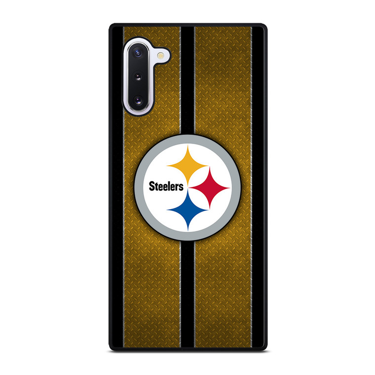 PITTSBURGH STEELERS NFL METAL STRIPE Samsung Galaxy Note 10 Case Cover