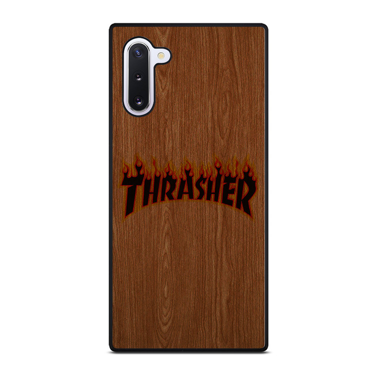 THRASHER SKATEBOARD WOODEN LOGO Samsung Galaxy Note 10 Case Cover