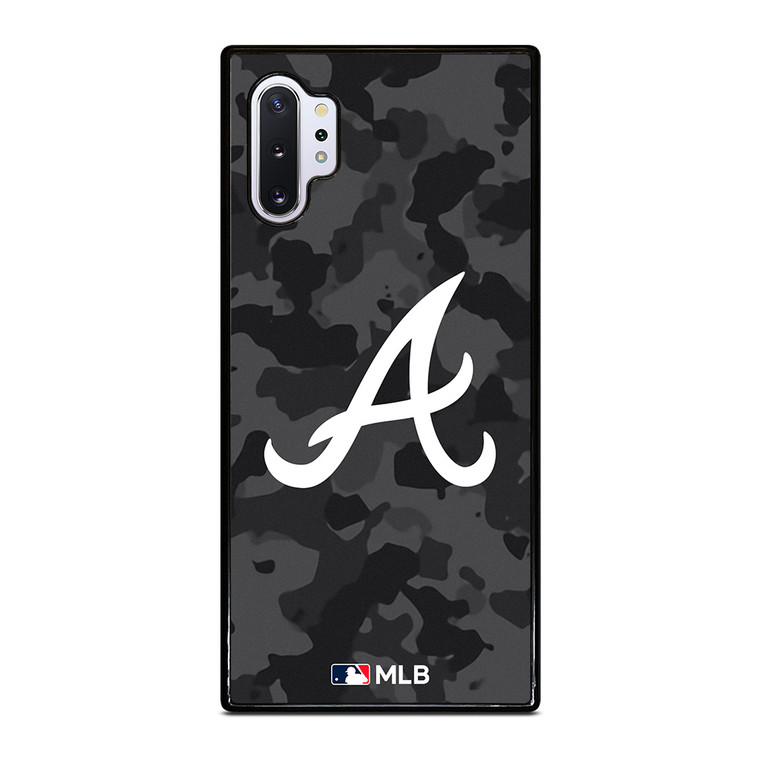 ATLANTA BRAVES BASEBALL BLACK CAMO Samsung Galaxy Note 10 Plus Case Cover