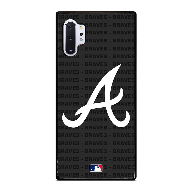 ATLANTA BRAVES BASEBALL BLACK Samsung Galaxy Note 10 Plus Case Cover