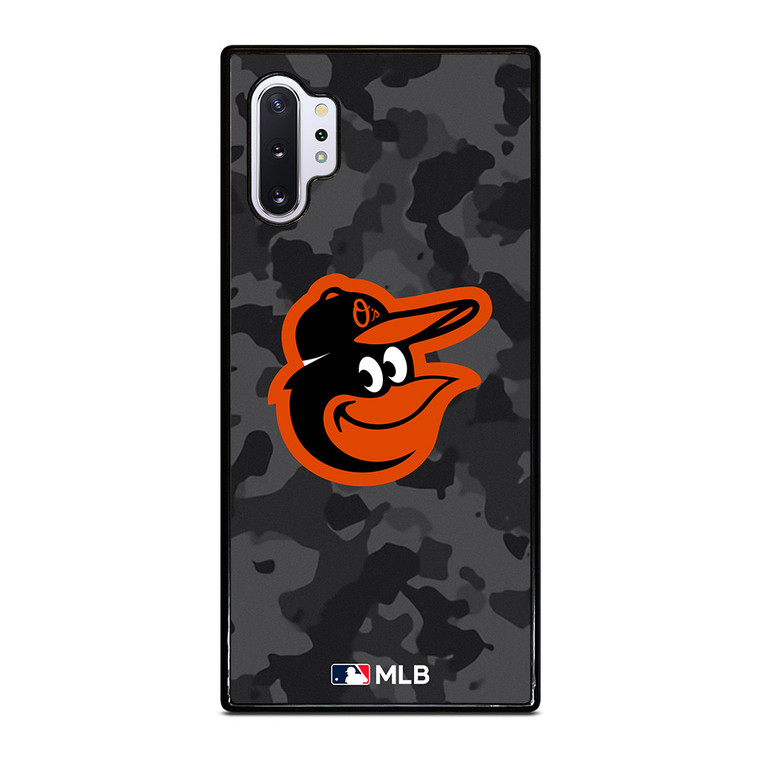 BALTIMORE ORIOLES BASEBALL BLACK CAMO Samsung Galaxy Note 10 Plus Case Cover