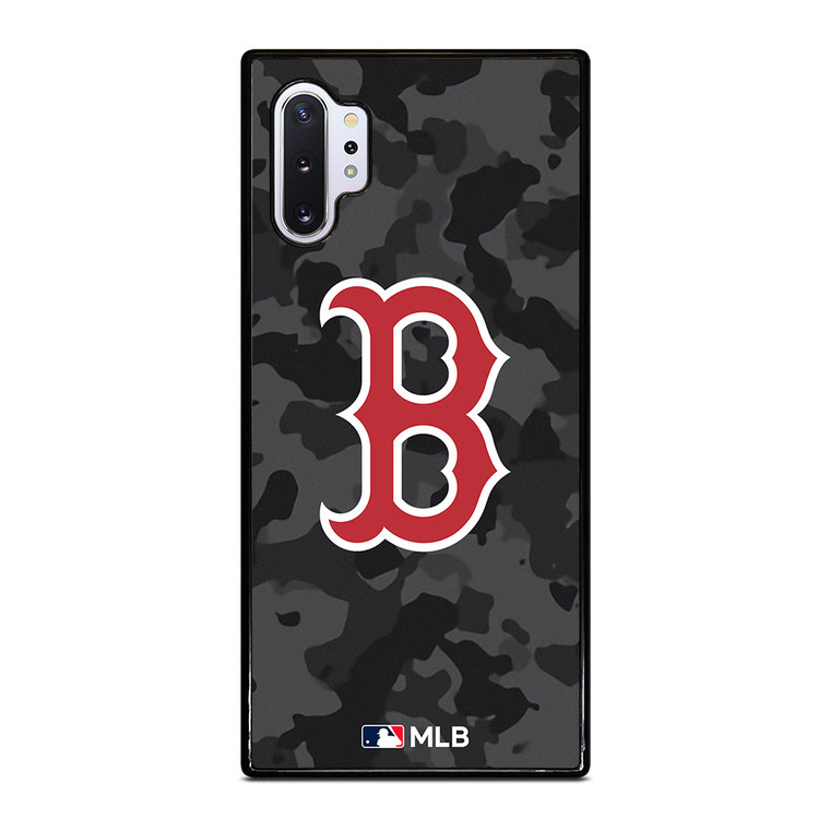BOSTON RED SOX BASEBALL BLACK CAMO Samsung Galaxy Note 10 Plus Case Cover